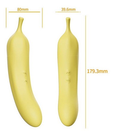 čiulpimo ir pulsuojančio vibruojančio banano parametrai